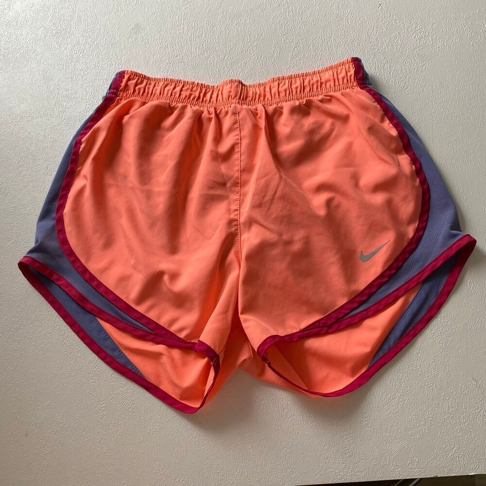 Nike Dri-FIT Running Shorts Women’s Small Orange Athletic Gym Activewear Lightwe